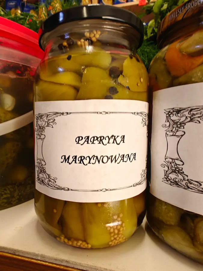Papryka zielona marynowana